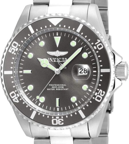 Invicta Men's 22050 Pro Diver Analog Display Quartz Silver Watch
