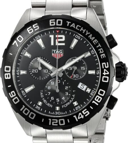 Tag Heuer Men's 'Formula 1' Swiss Quartz Stainless Steel Dress Watch, Color:Silver-Toned (Model: CAZ1010.BA0842)
